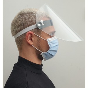 Masque de protection visière plastique soulevable
