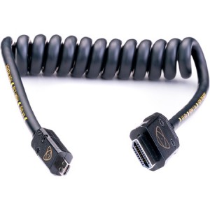 Male HDMI coiled cord -...