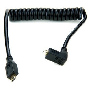 Micro HDMI male coiled cord...