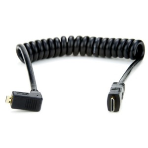 Coiled cable Mini HDMI male...
