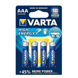 Pack of 4 Varta High Energy...