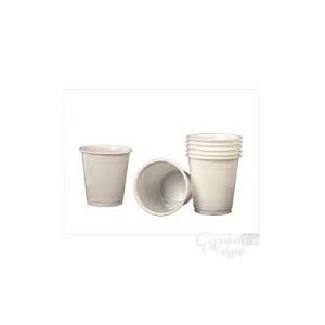 White cups 10cl 100pc