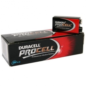 Pile alcaline 6LR61 9V Duracel Procell