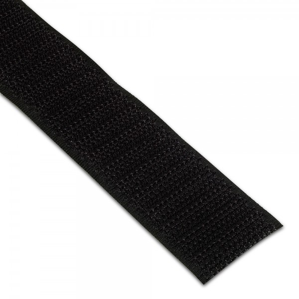 Velcro 25mm Noir boucle/crochet au mètre
