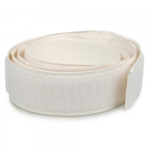 Velcro adhésif 25mm Blanc boucle et crochet au mètre